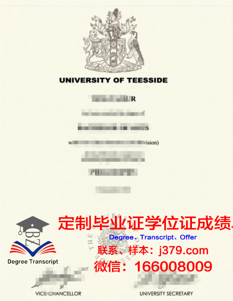 提赛德大学 diploma 毕业证